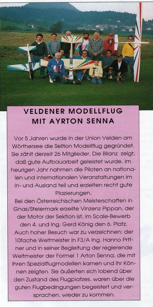 Veldener Modellflug mit Ayrton Senna